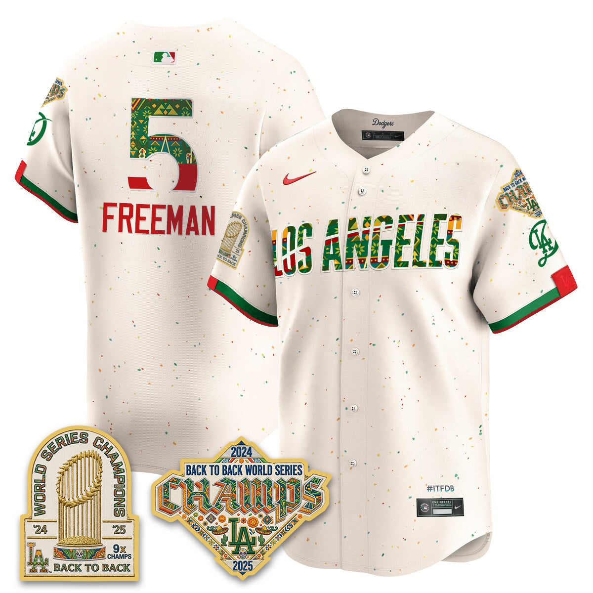 Los Angeles Dodgers x Mexican Heritage 2026 Limited Vapor Jersey - All Stitched