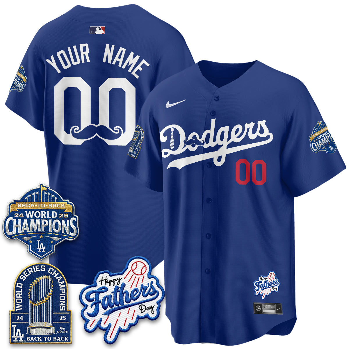 LAD Happy Father Day 2026 Custom Jersey - Stitched