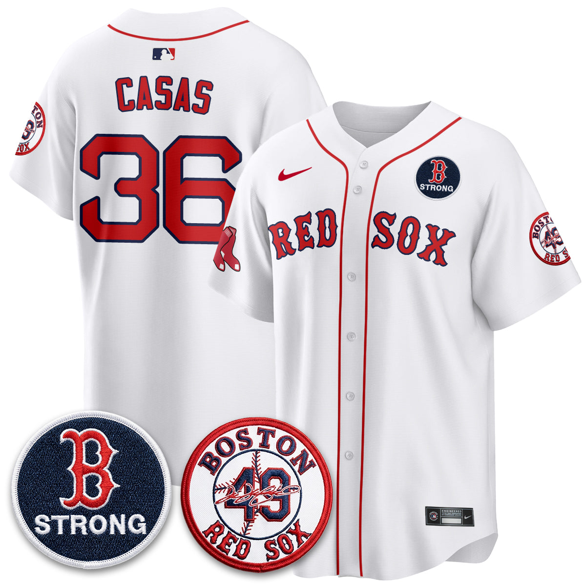 Boston Red Sox Tim Wakefield Memorial Patch Vaper Premier Limited Jersey - All Stitched V2