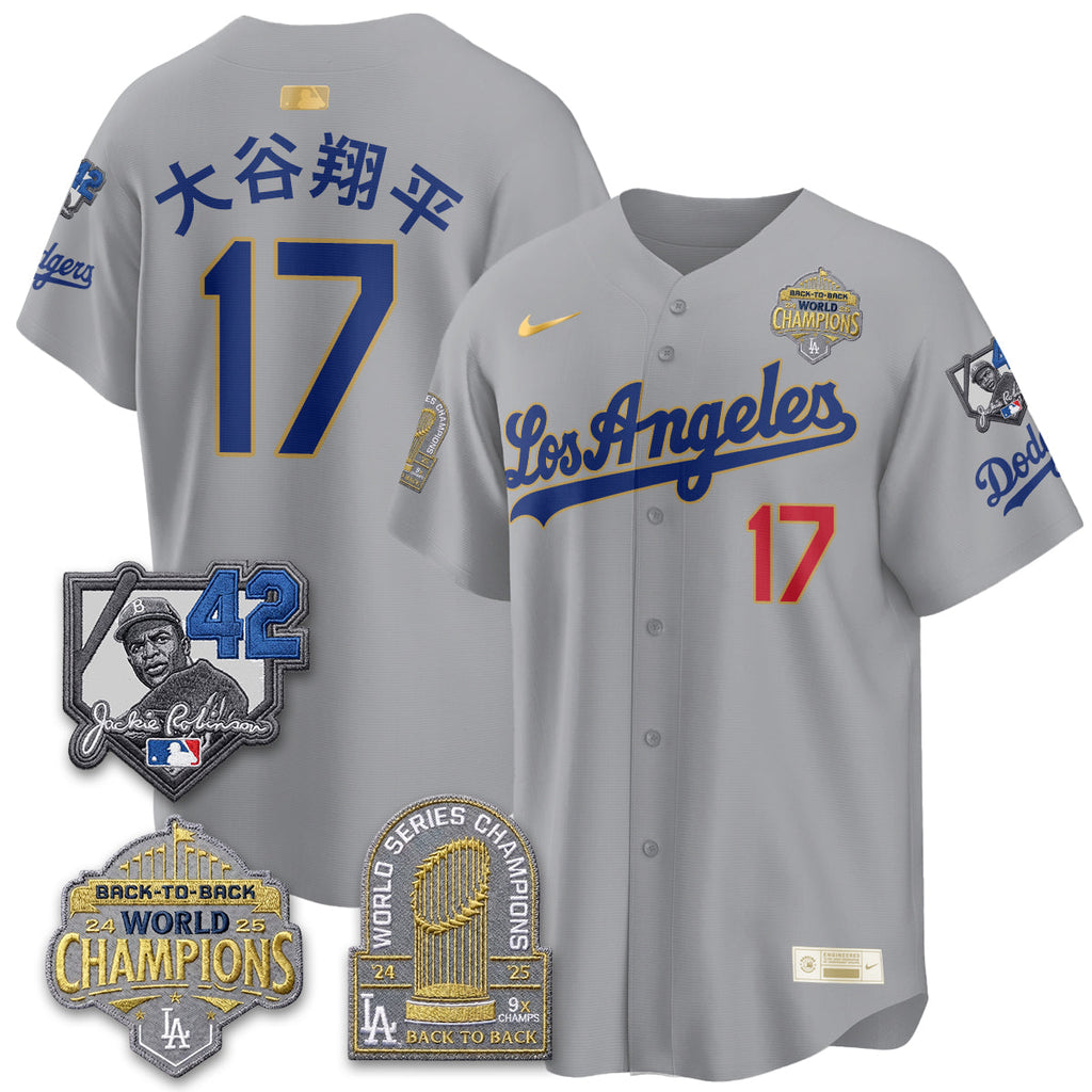 Los Angeles Dodgers 2026 New Era Gold Collection Vapor Limited Jersey - B2B Champs - All Stitched