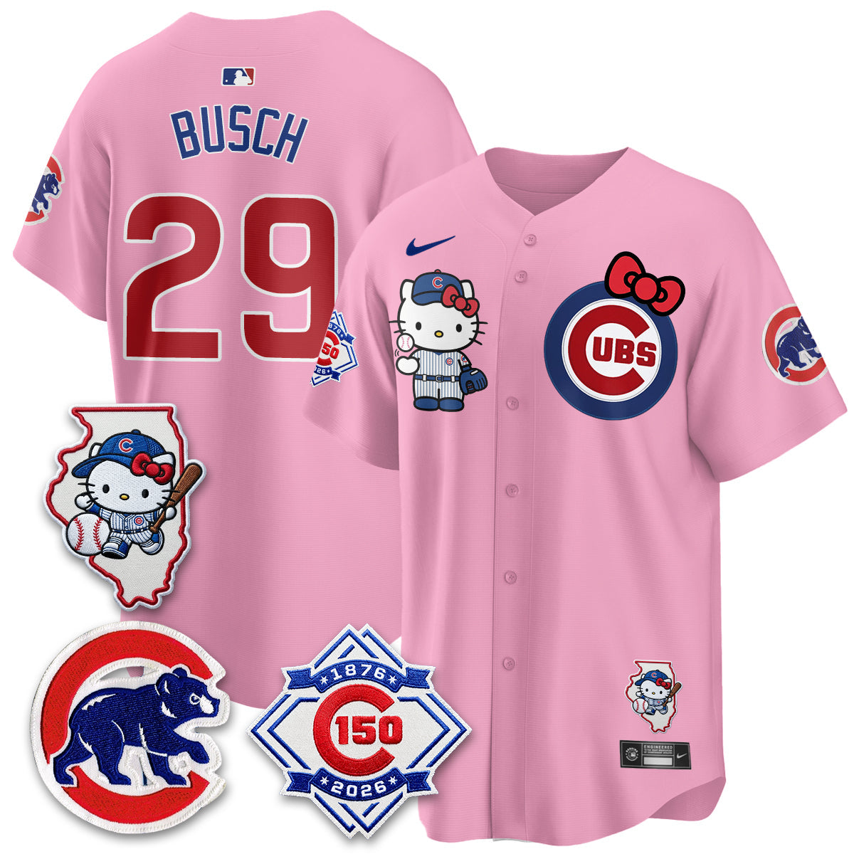 Chicago Cubs x Meow KT Vapor Premier Limited Jersey - All Stitched V2