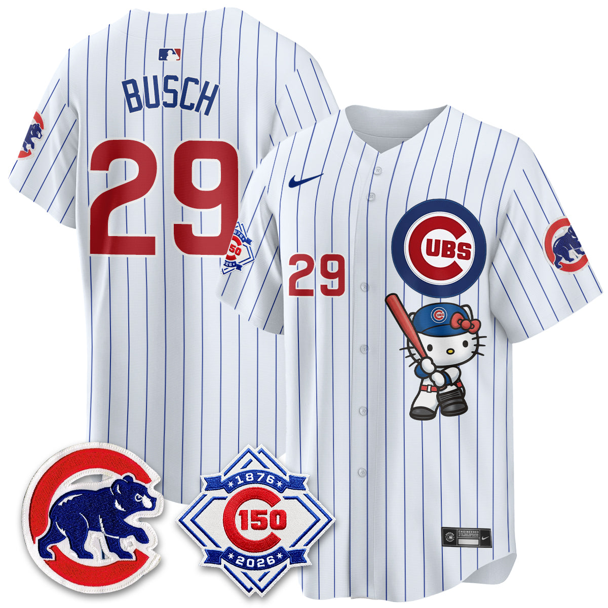 Chicago Cubs x Meow KT Vapor Premier Limited Jersey - All Stitched