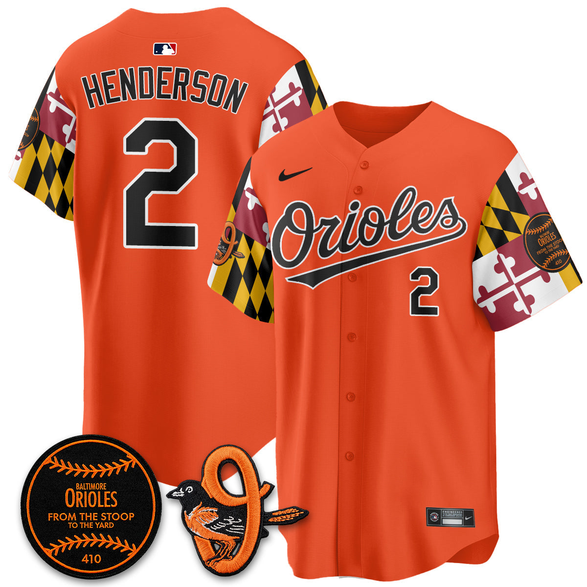 Baltimore Orioles 2026 x Maryland State Flag Vapor Jersey - All Stitched V2