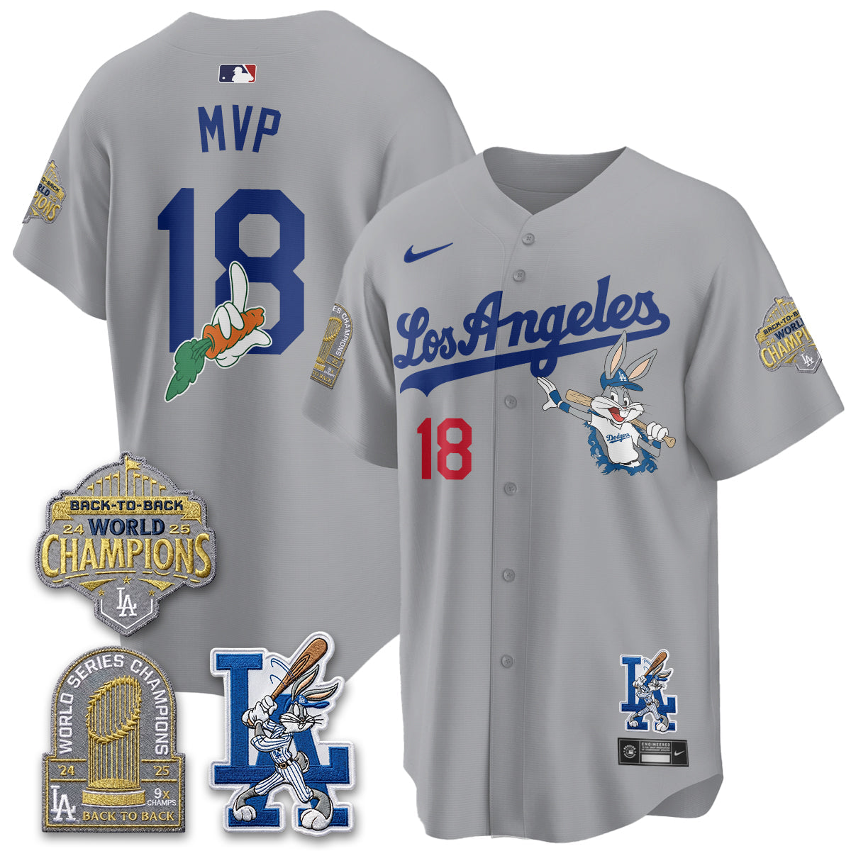 Los Angeles Dodgers Bunny Vapor Limited Jersey - All Stitched