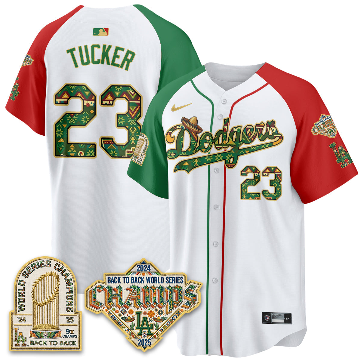 Los Angeles Dodgers x Mexican Heritage 2026 Limited Vapor Jersey - All Stitched