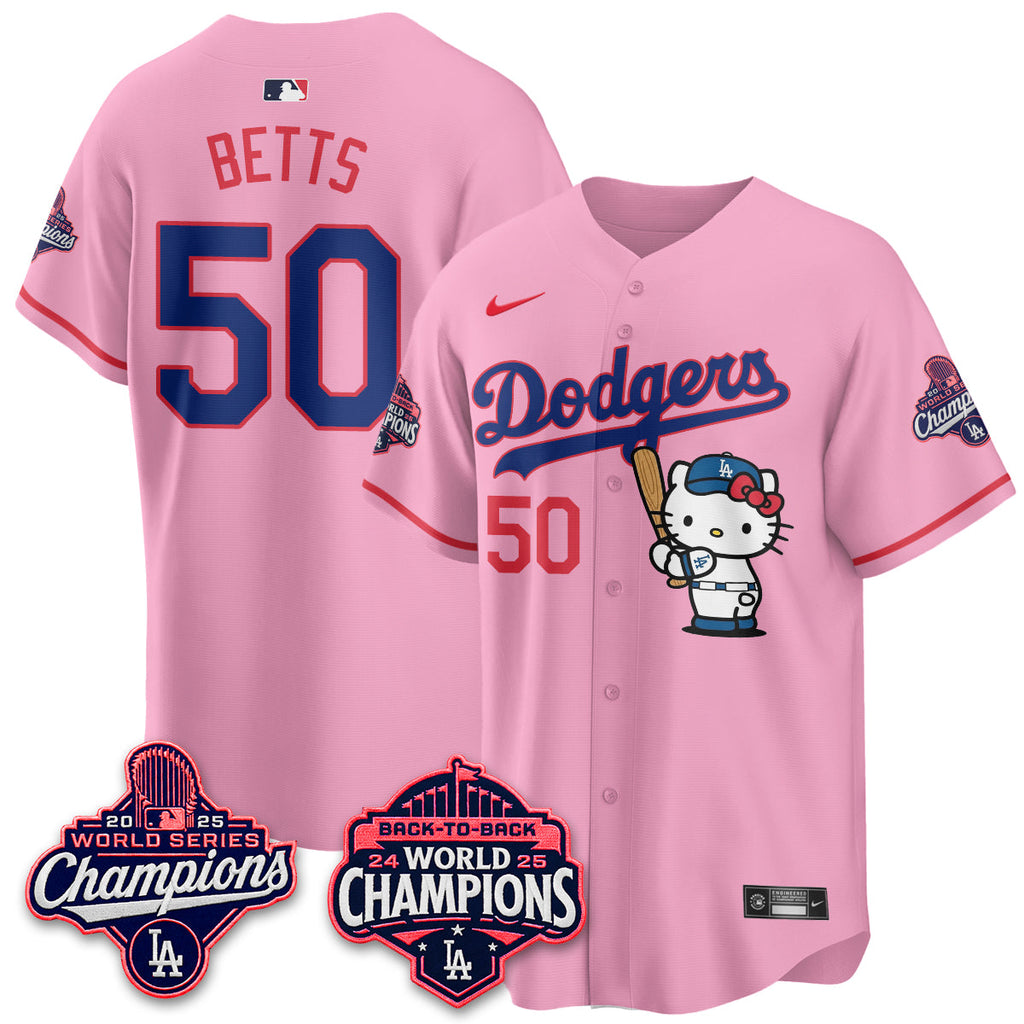 Los Angeles Dodgers x Hello Kitty Night 2026 Vapor Jersey - All Stitched