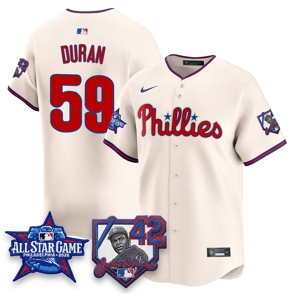 Philadelphia Phillies 2026 Jackie Robinson New Era - All Star Game Vapor Limited Jersey - All Stitched