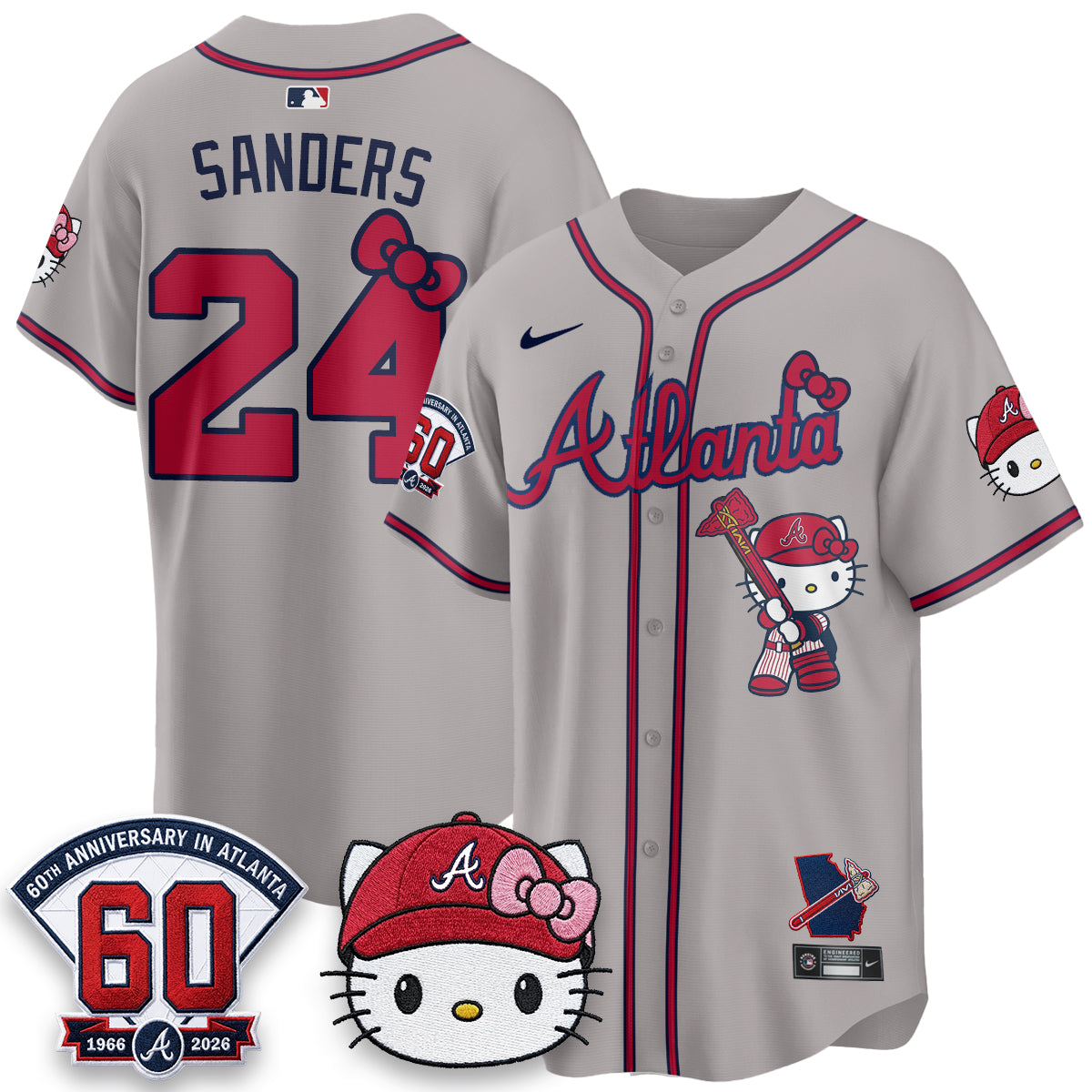 Atlanta Braves x Meow KT 2026 Vapor Limited Jersey - All Stitched
