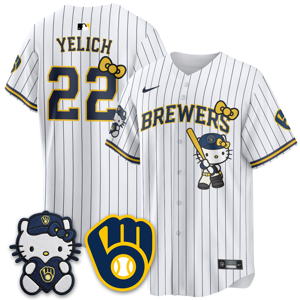 Milwaukee Brewers Meow KT Night Vapor Limited Jersey - All Stitched