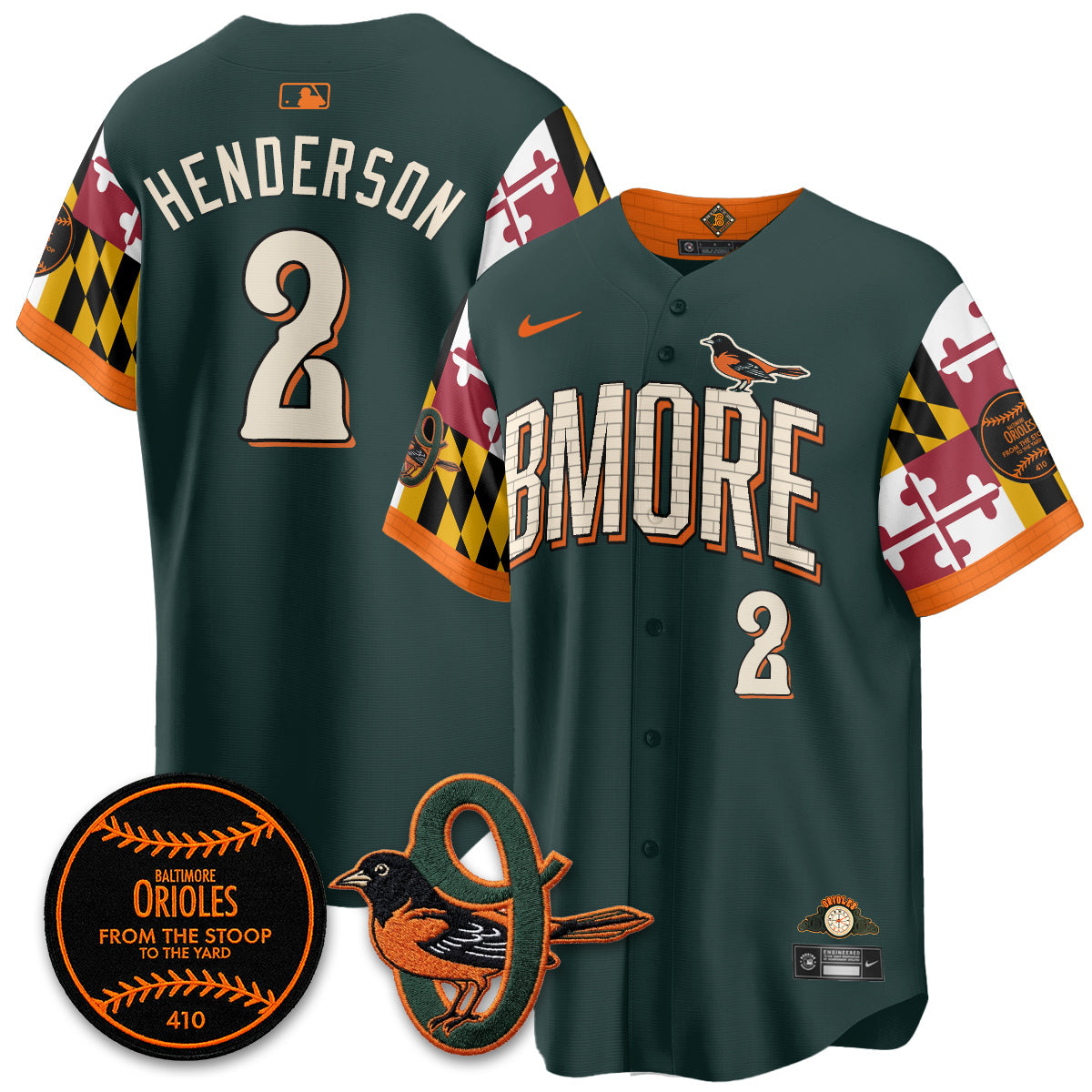 Baltimore Orioles x Maryland State Flag 2026 Vapor Jersey - All Stitched
