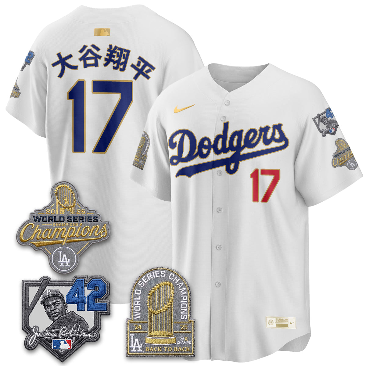 LAD 2026 Jackie Robinson New Era Vapor Limited Jersey - All Stitched