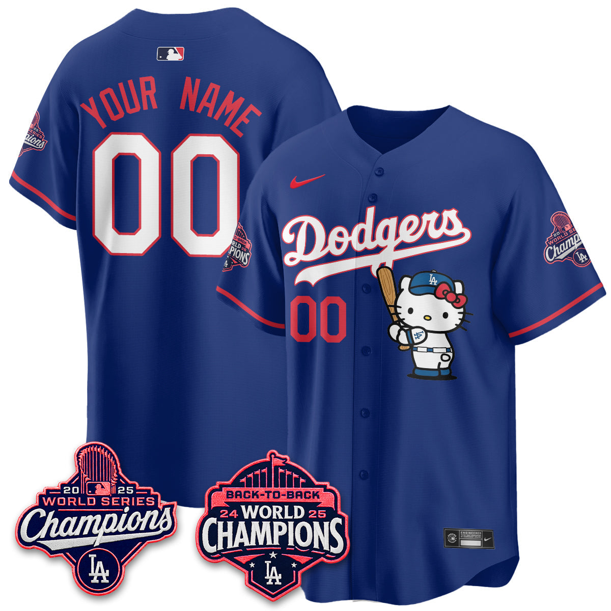 LAD x Hello Kitty Night 2026 Vapor Custom Jersey - All Stitched