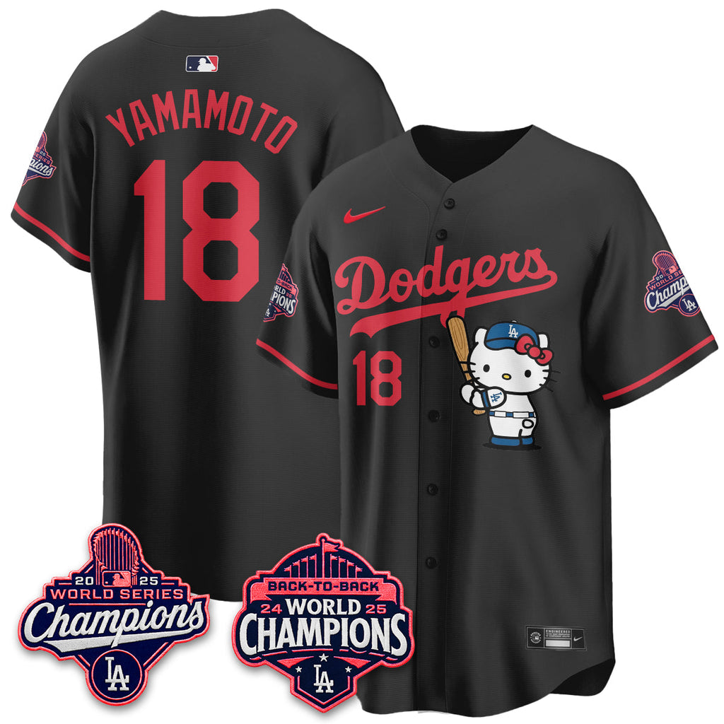 Los Angeles Dodgers x Hello Kitty Night 2026 Vapor Jersey - All Stitched
