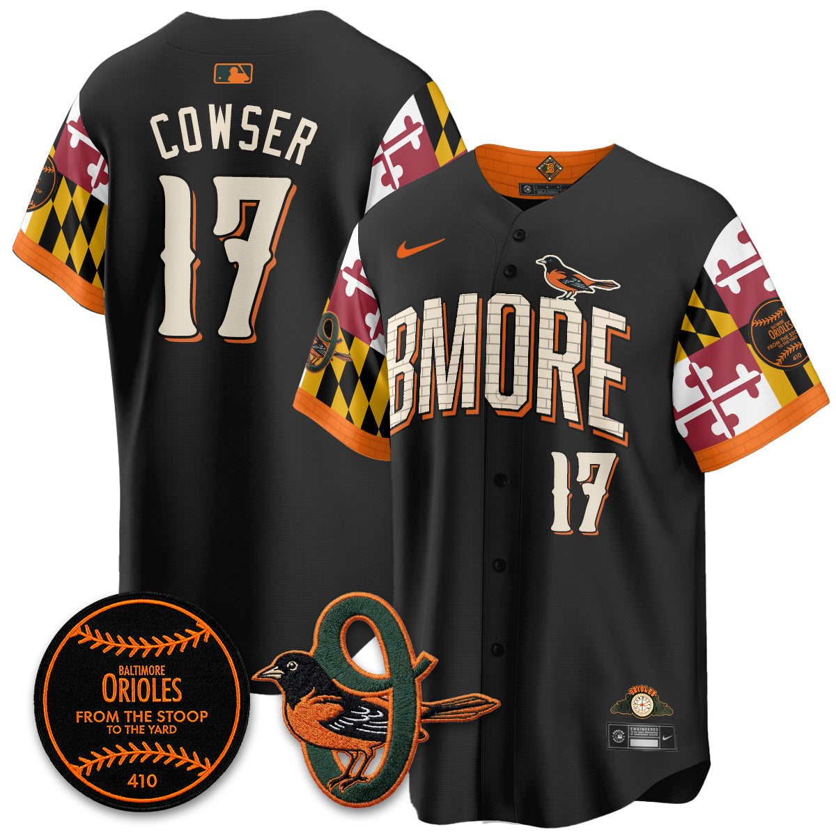 Baltimore Orioles x Maryland State Flag 2026 Vapor Jersey - All Stitched