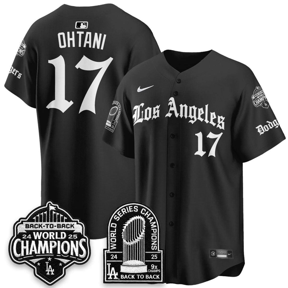 LAD WS Champions Back 2 Back Patch Vapor Premier Limited Gothic Gold Edition Jersey - Stitched