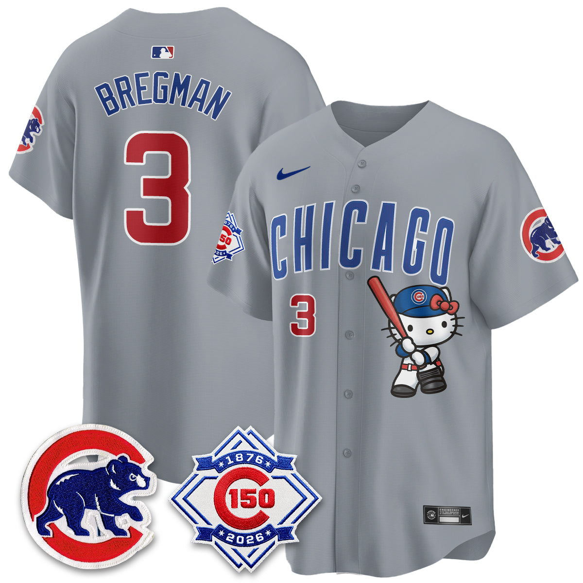 Chicago Cubs x Meow KT Vapor Premier Limited Jersey - All Stitched