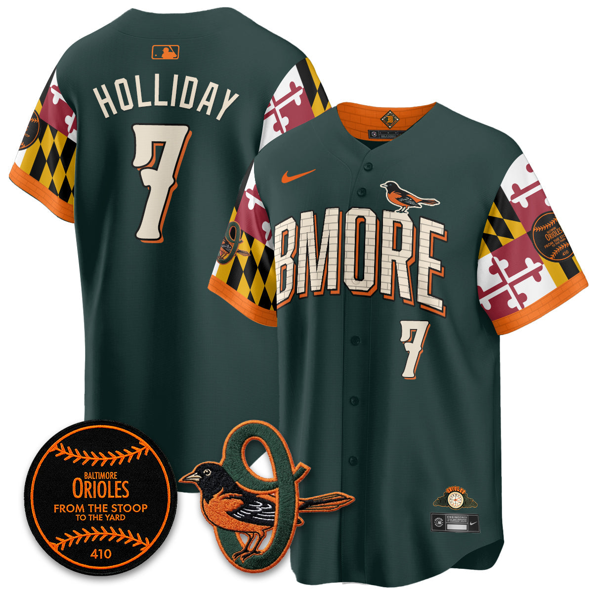 Baltimore Orioles x Maryland State Flag 2026 Vapor Jersey - All Stitched
