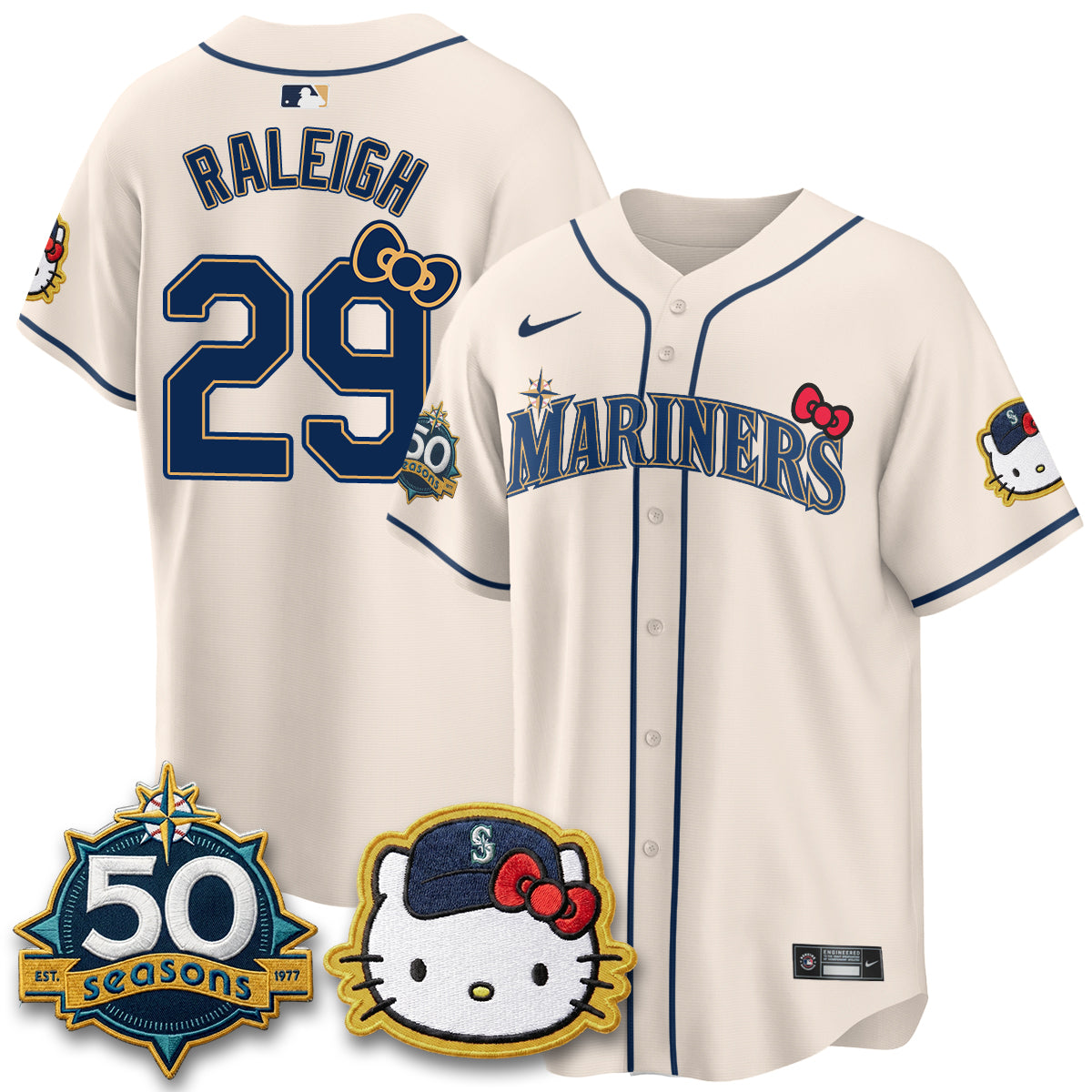 Seattle Mariners x Meow KT Night Limited Jersey - All Stitched
