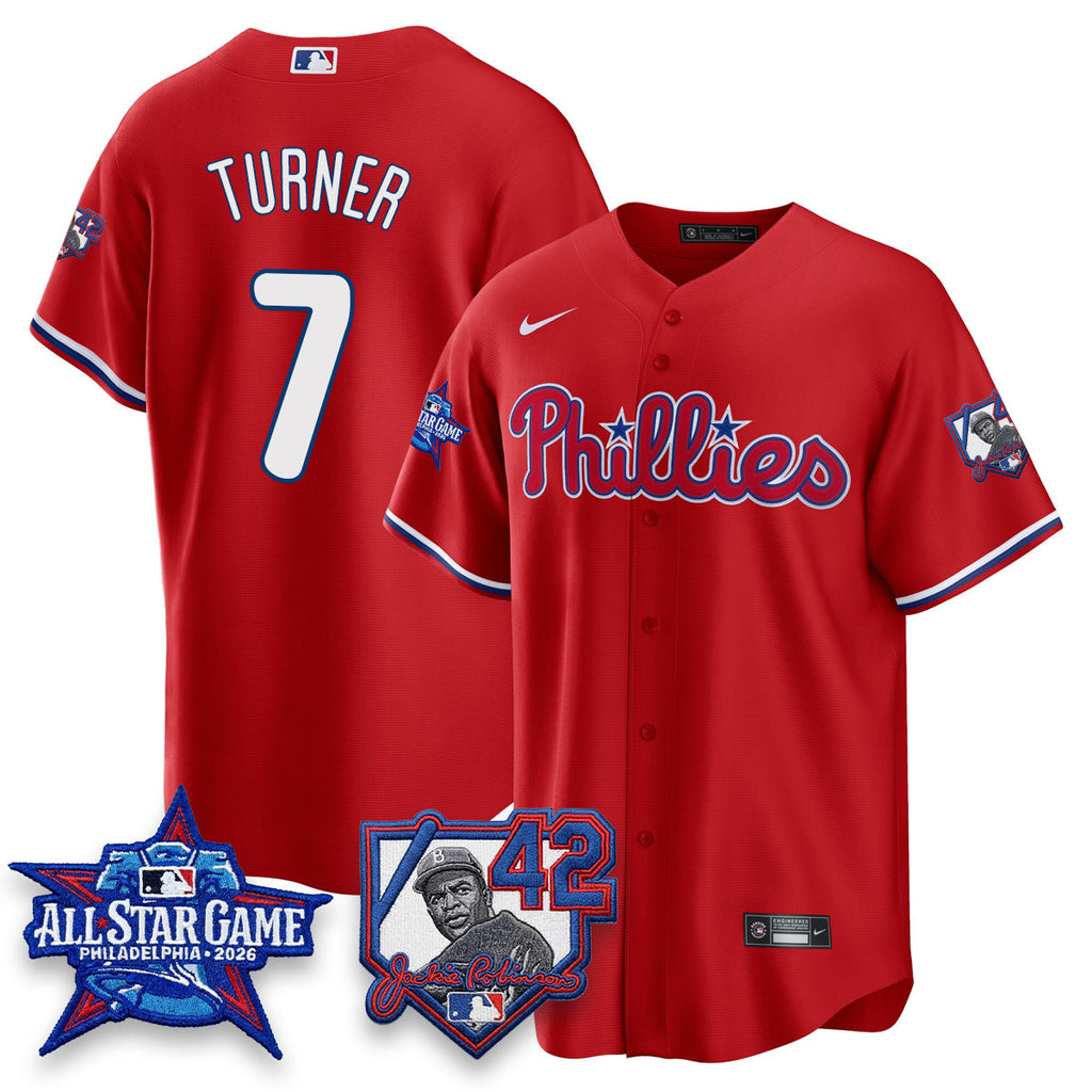 Philadelphia Phillies 2026 Jackie Robinson New Era - All Star Game Vapor Limited Jersey - All Stitched