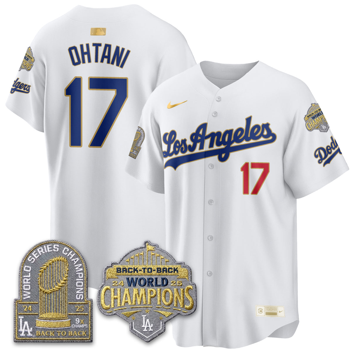 LAD Gold Collection Vapor Limited Jersey - 9x & B2B Champs - All Stitched