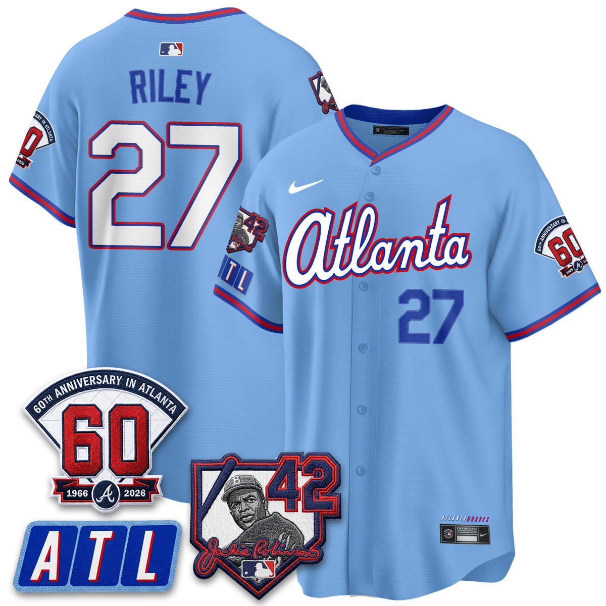 Atlanta Braves 2026 Jackie Robinson Day Vapor Limited Jersey - All Stitched