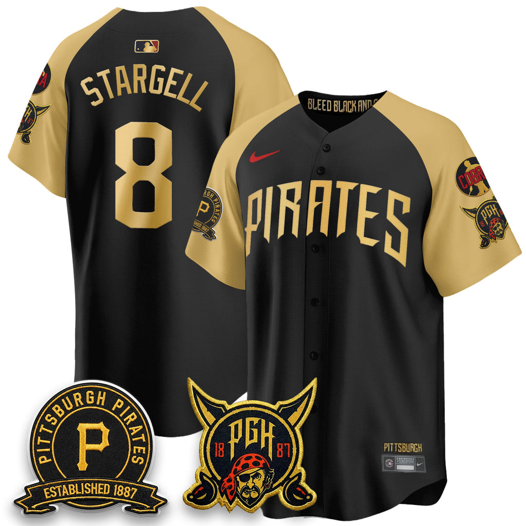 Pittsburgh Pirates 2026 City Connect Vapor Limited Jersey - Cobra & Est 1887 Patch - All Stitched