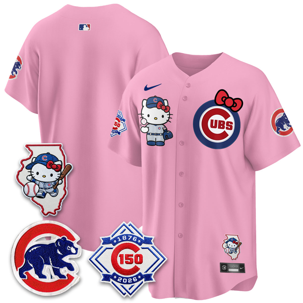 Chicago Cubs x Meow KT Vapor Premier Limited Jersey - All Stitched V2