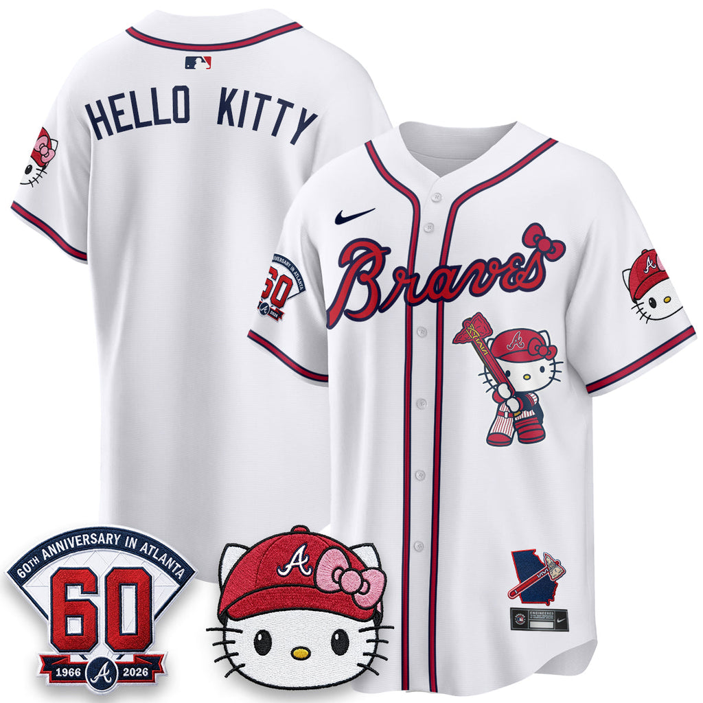 Atlanta Braves x Meow KT 2026 Vapor Limited Jersey - All Stitched