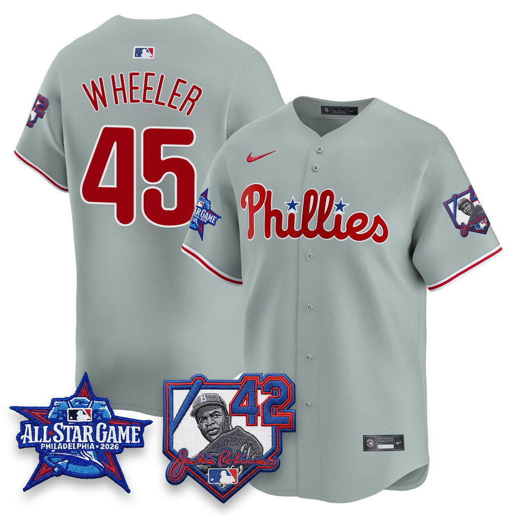 Philadelphia Phillies 2026 Jackie Robinson New Era - All Star Game Vapor Limited Jersey - All Stitched