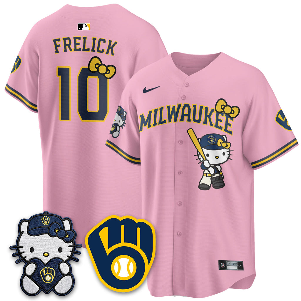 Milwaukee Brewers Meow KT Night Vapor Limited Jersey - All Stitched