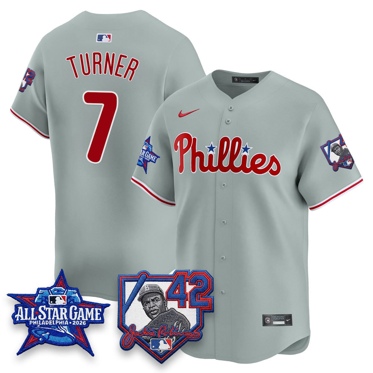 Philadelphia Phillies 2026 Jackie Robinson New Era - All Star Game Vapor Limited Jersey - All Stitched