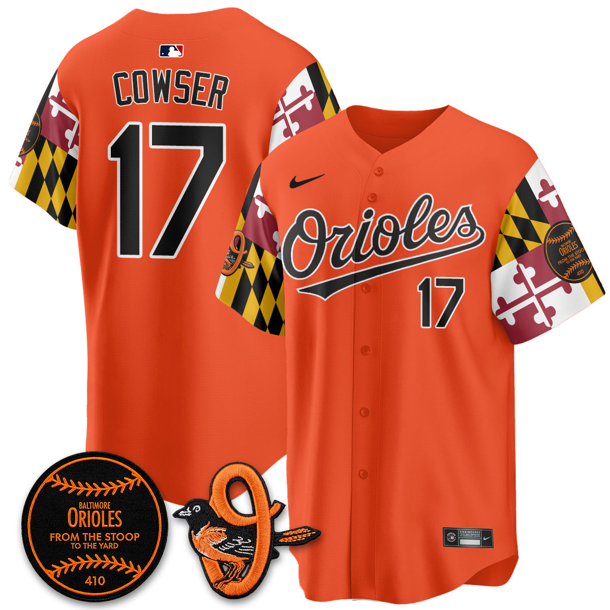 Baltimore Orioles 2026 x Maryland State Flag Vapor Jersey - All Stitched V2