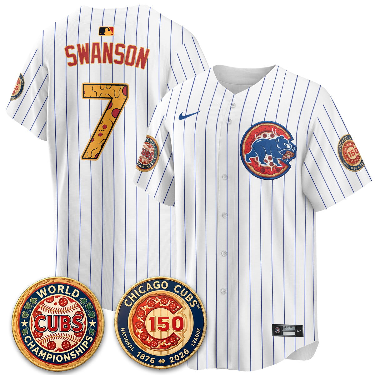 CHC Deep Dish Pizza Vapor Limited Royal Jersey - Stitched