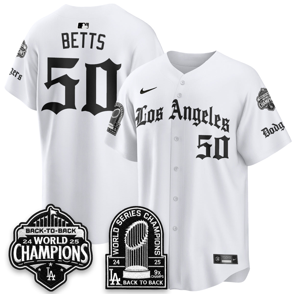 LAD WS Champions Back 2 Back Patch Vapor Premier Limited Gothic Edition Jersey - Stitched