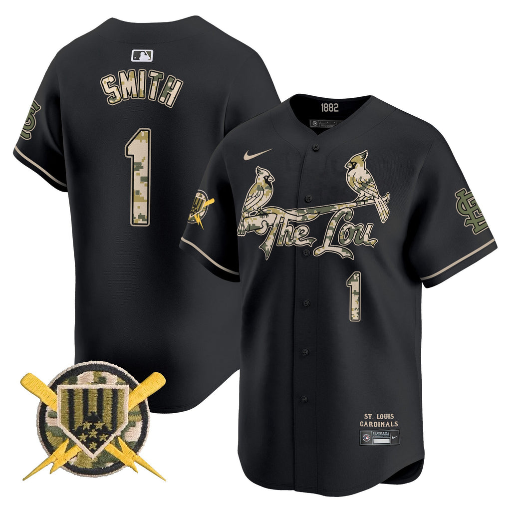 St. Louis Cardinals Armed Forces Day Vapor Premier Limited Jersey - All Stitched