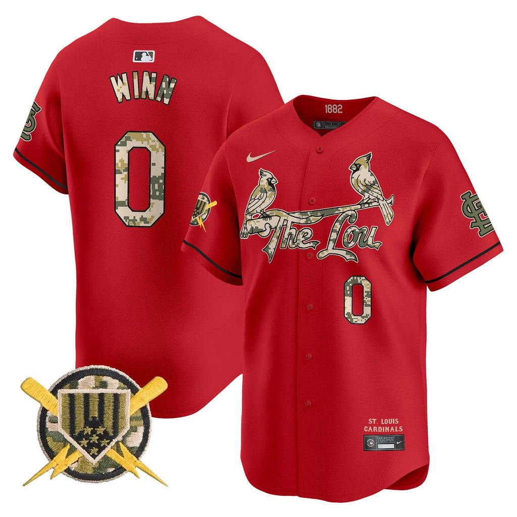 St. Louis Cardinals Armed Forces Day Vapor Premier Limited Jersey - All Stitched