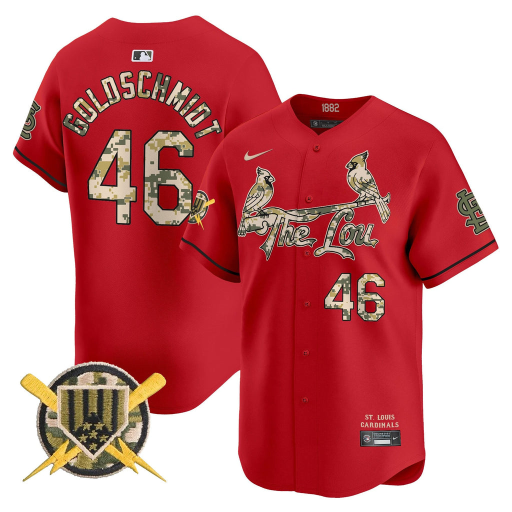 St. Louis Cardinals Armed Forces Day Vapor Premier Limited Jersey - All Stitched
