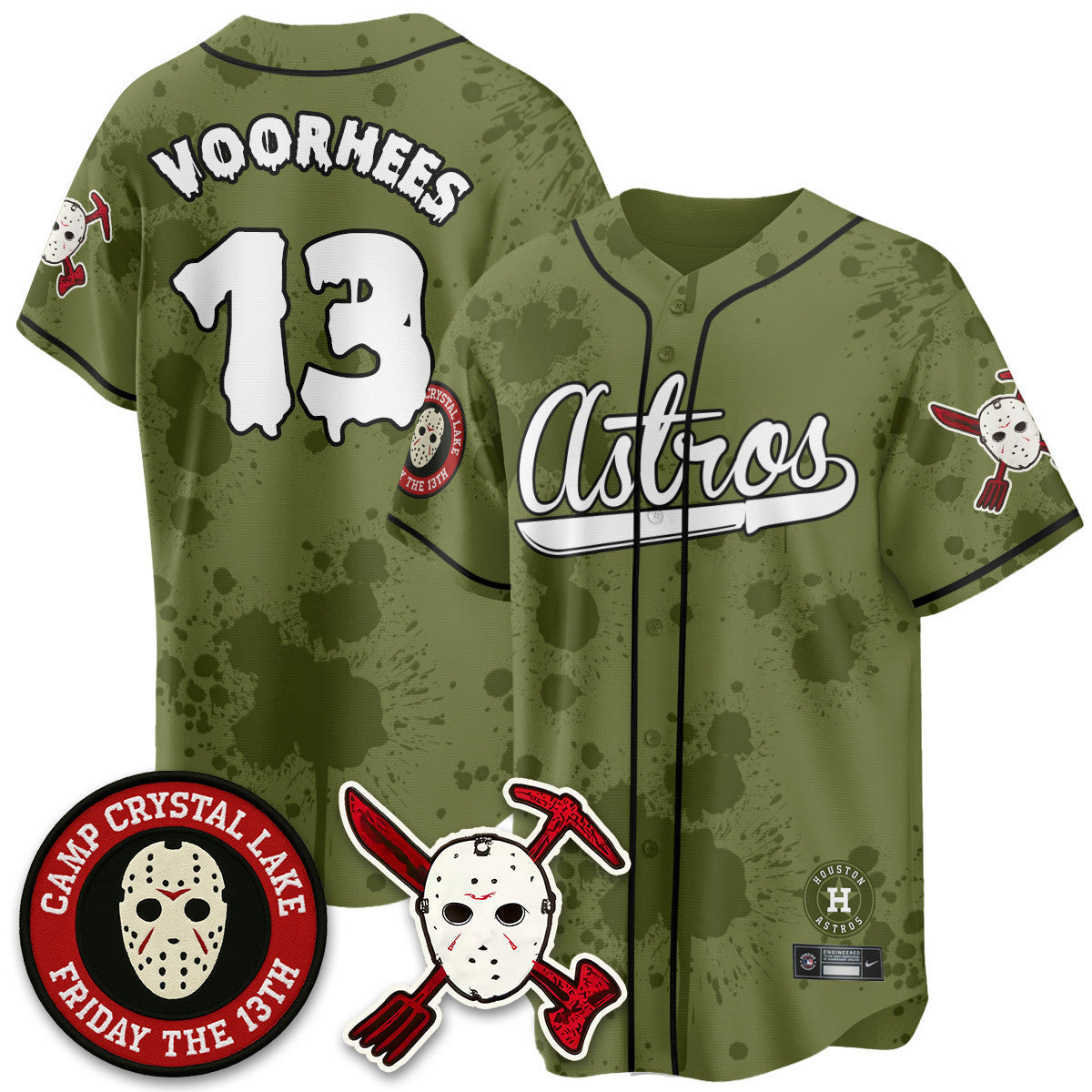 HOU "Friday the 13th" Jersey - All Stitched