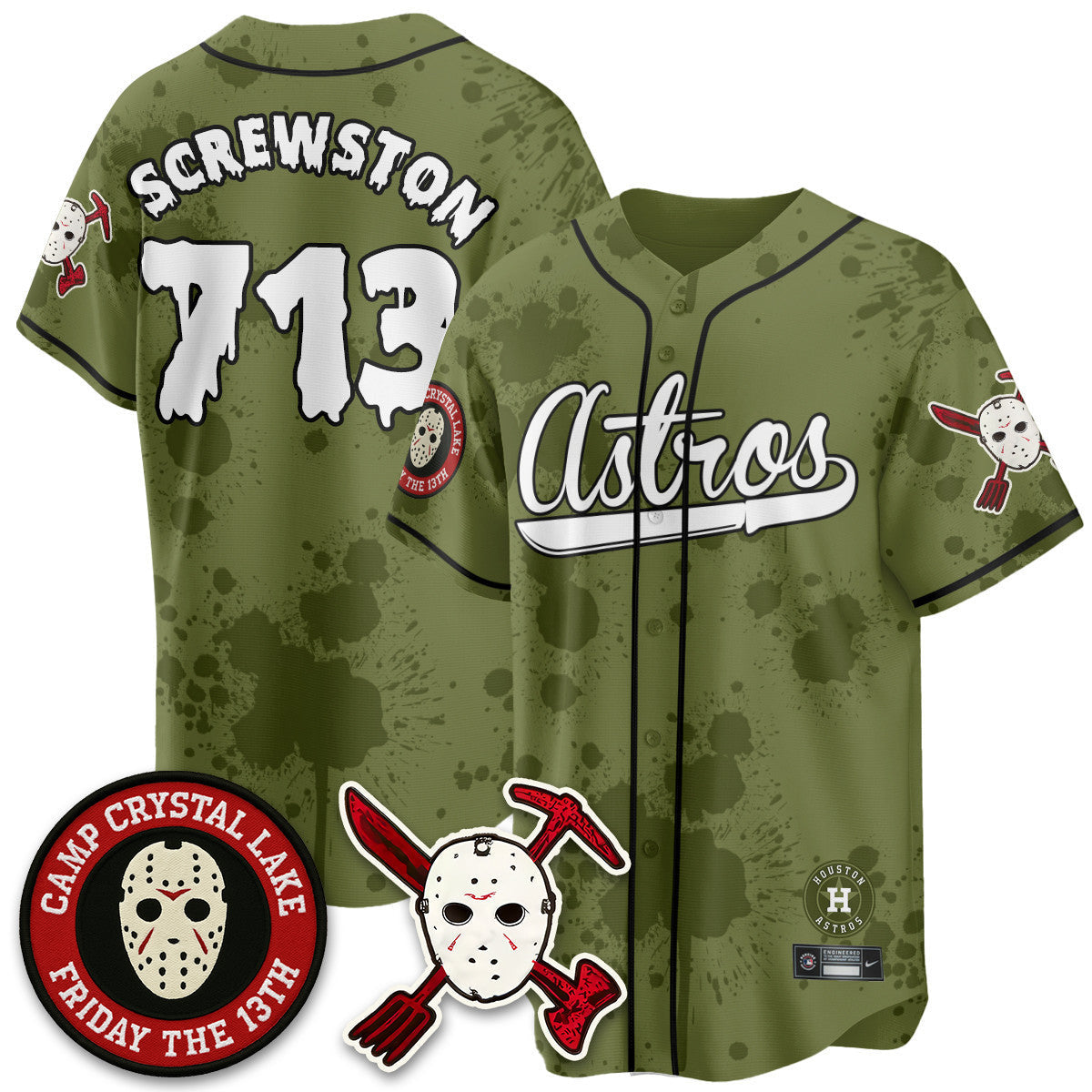 HOU "Friday the 13th" Jersey - All Stitched