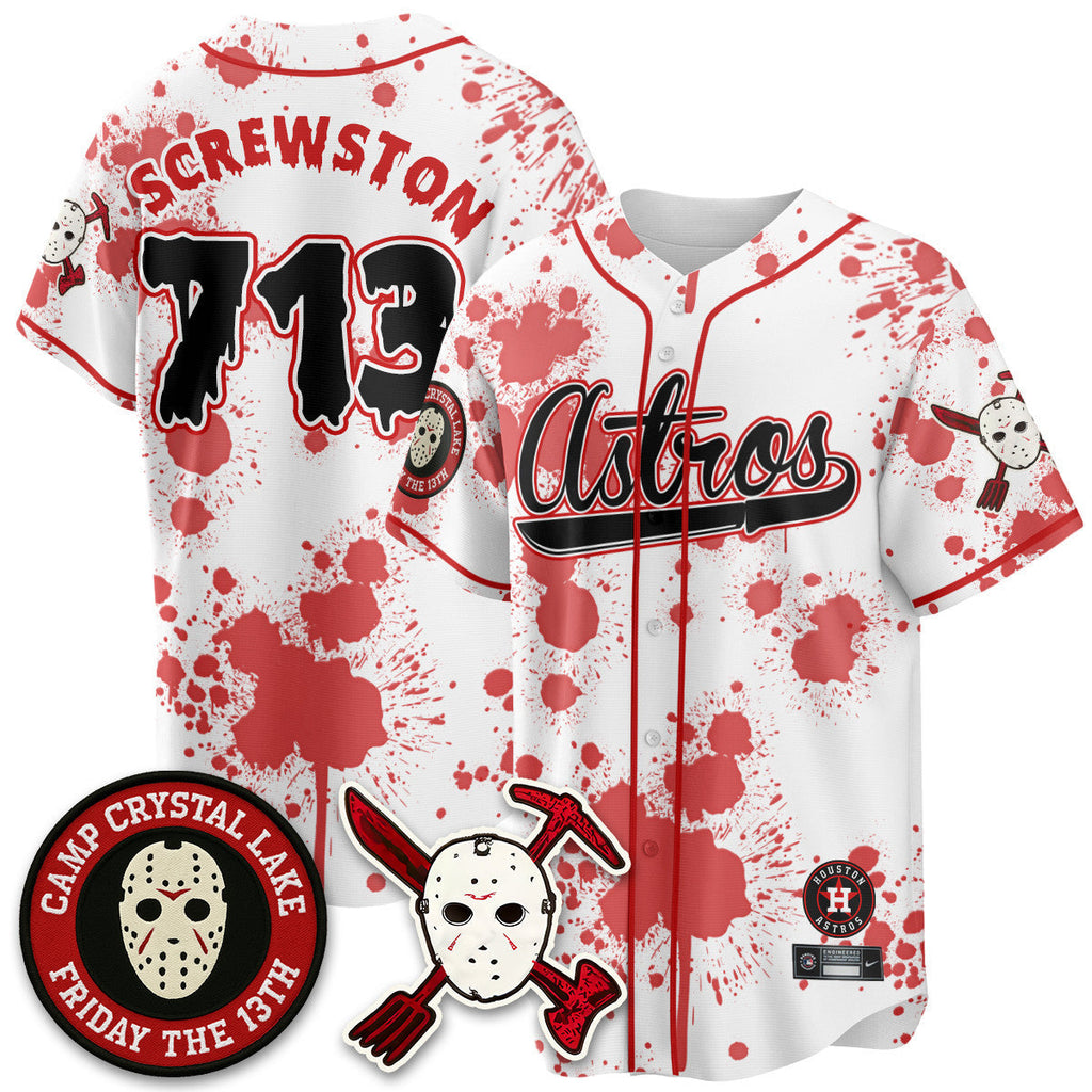 HOU "Friday the 13th" Jersey - All Stitched