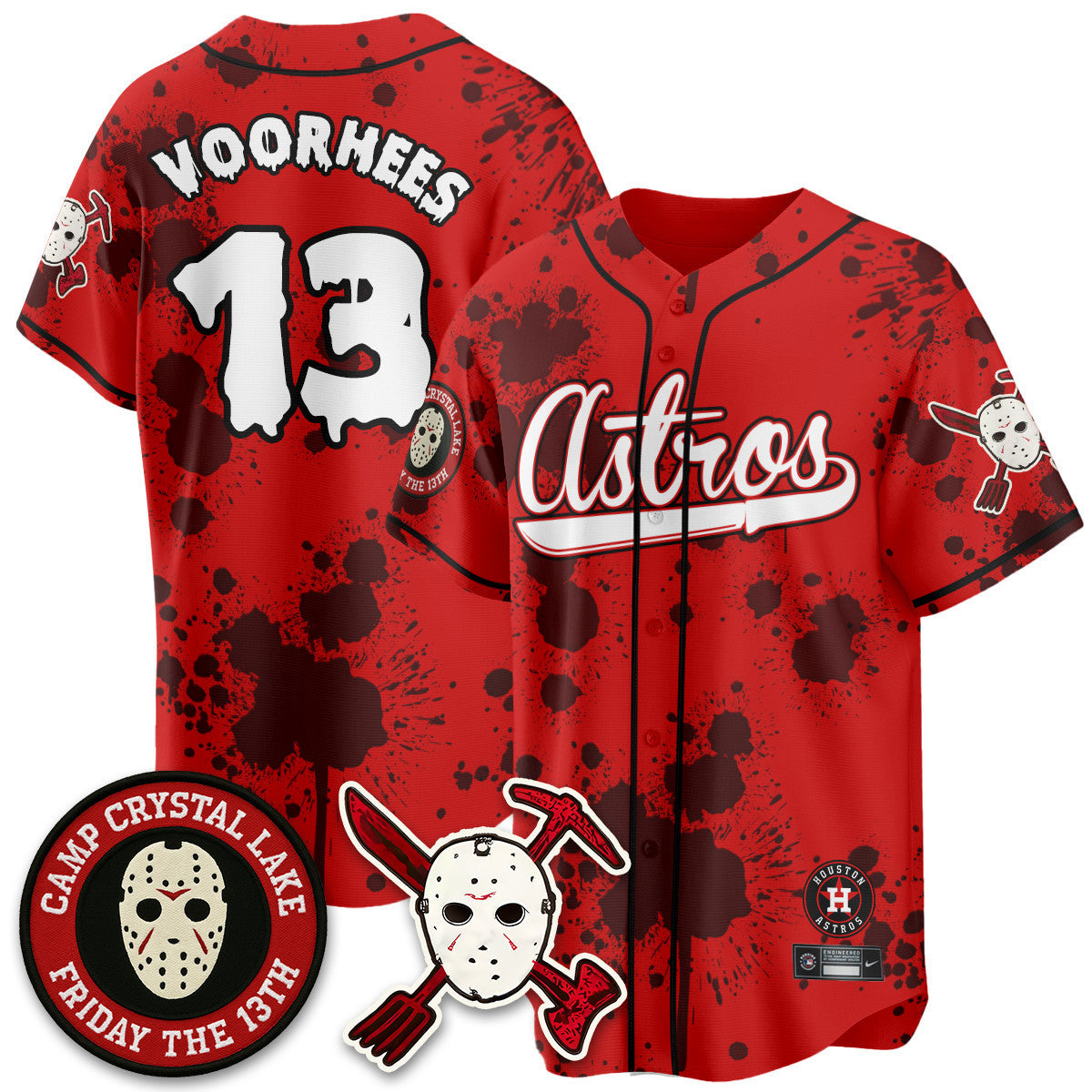 HOU "Friday the 13th" Men Jersey - All Stitched