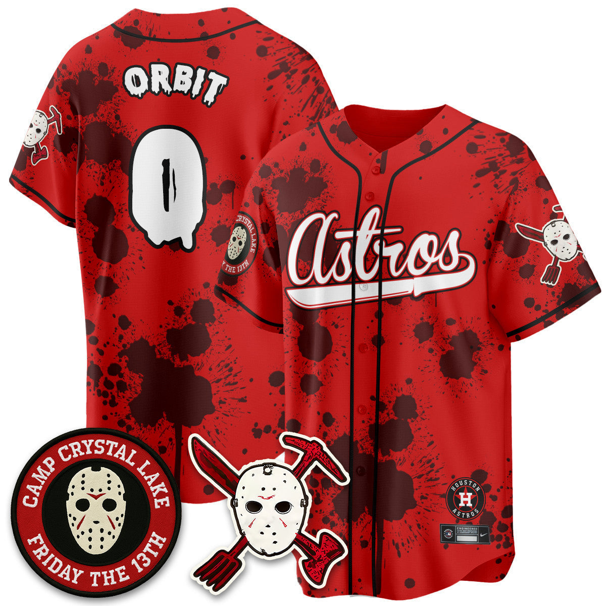 HOU "Friday the 13th" Jersey - All Stitched