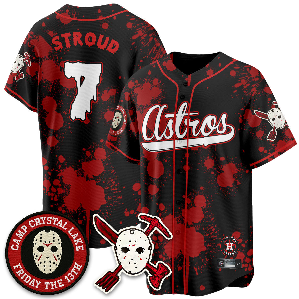 HOU "Friday the 13th" Men Jersey - All Stitched