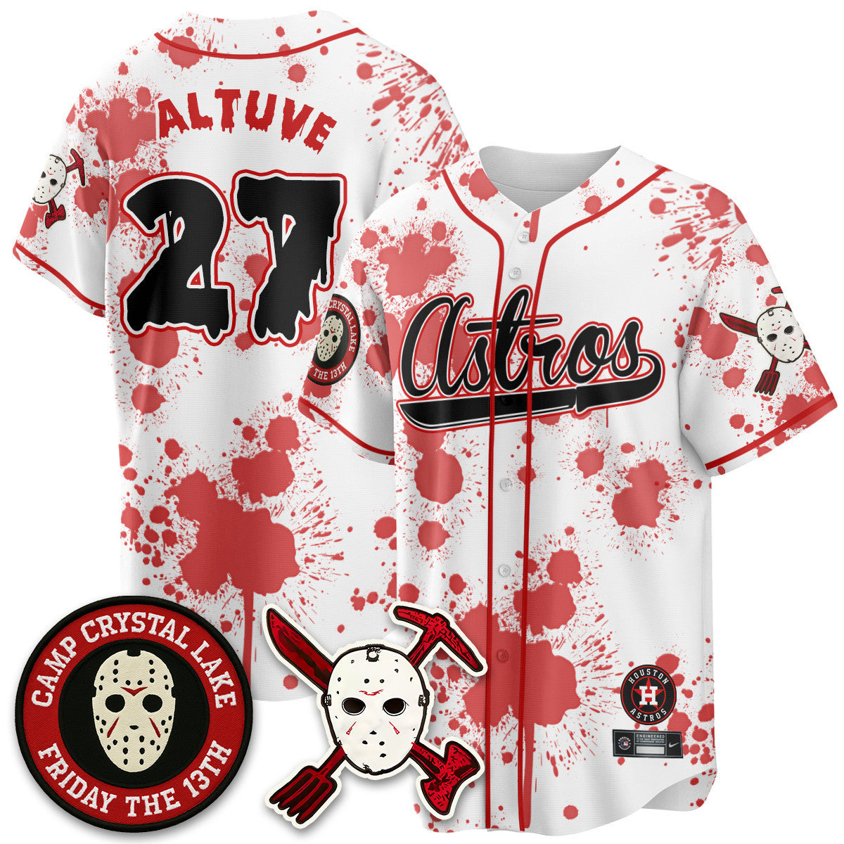HOU "Friday the 13th" Jersey - All Stitched