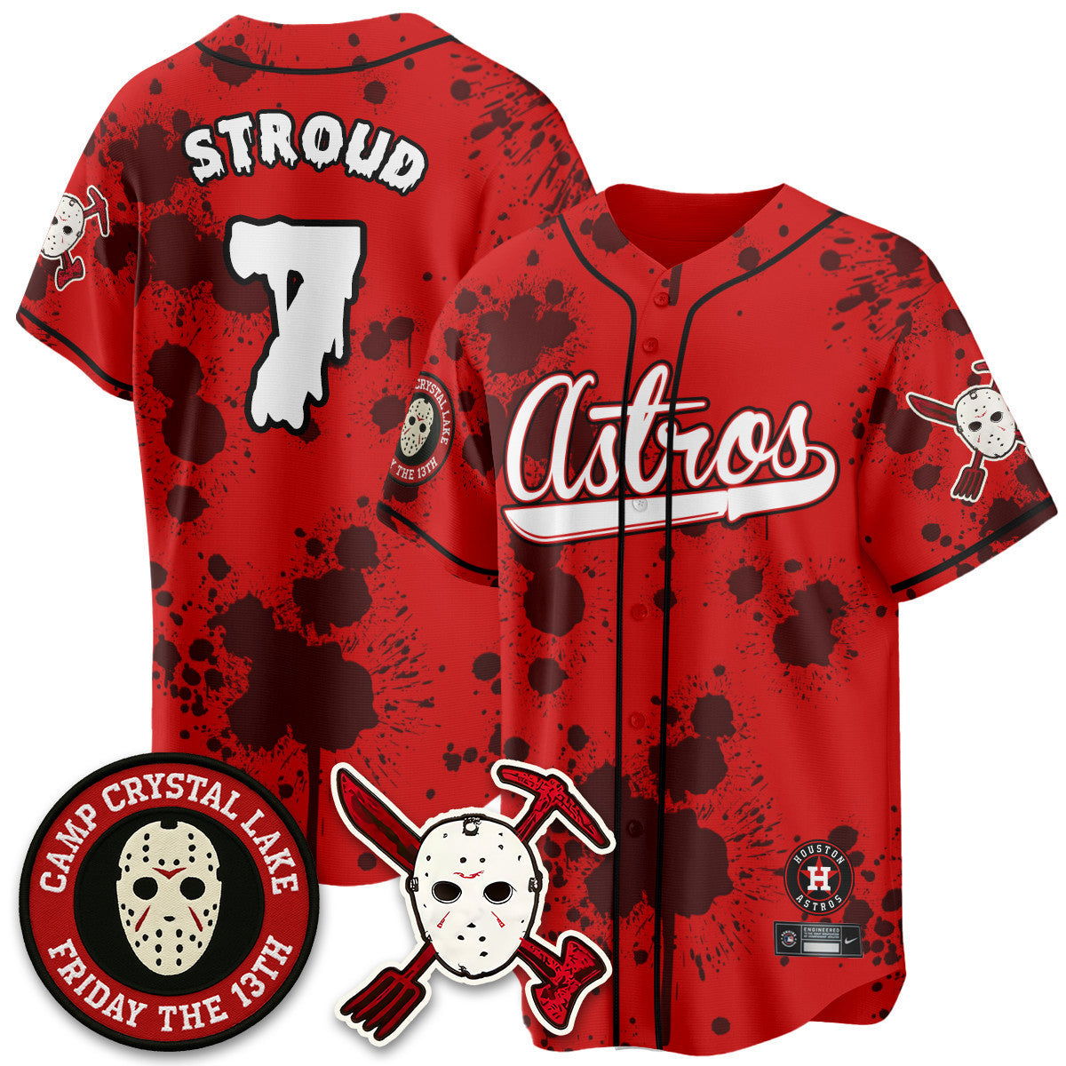 HOU "Friday the 13th" Jersey - All Stitched