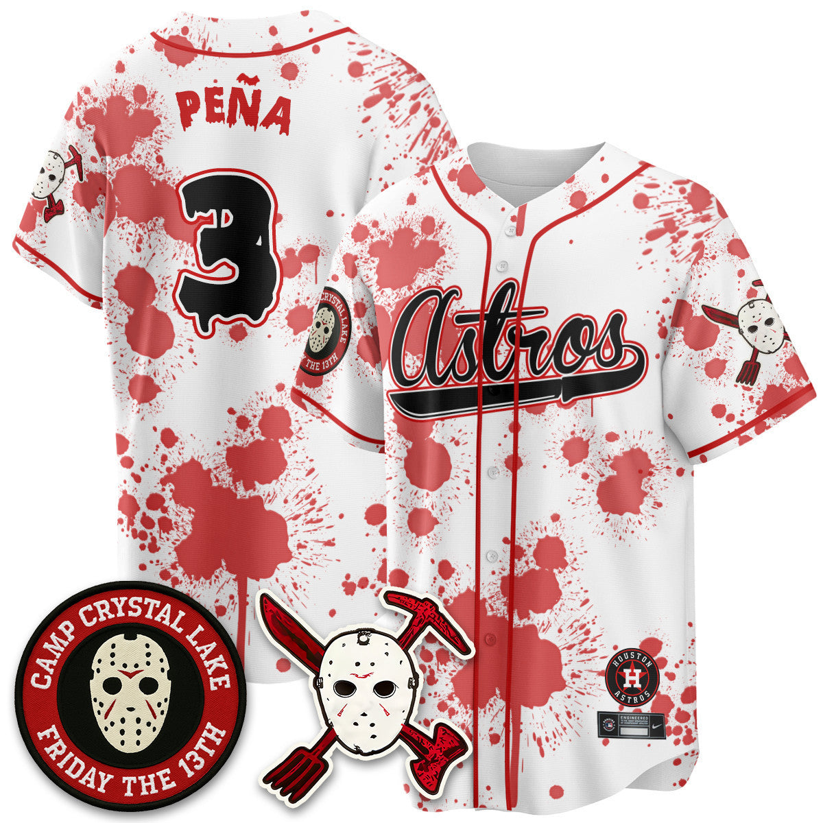 HOU "Friday the 13th" Jersey - All Stitched