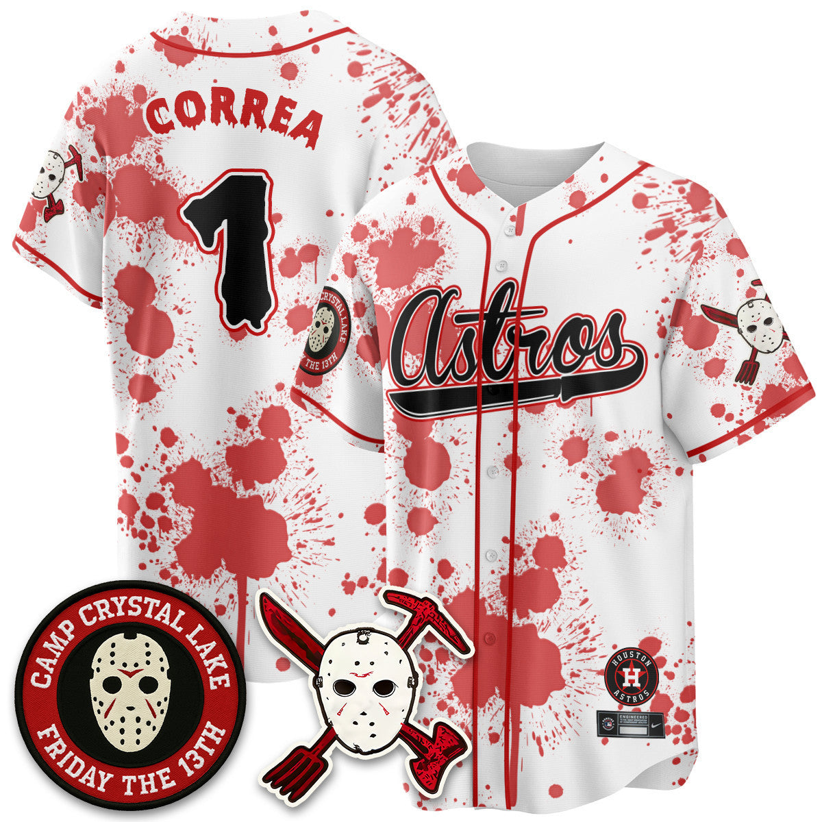 HOU "Friday the 13th" Jersey - All Stitched