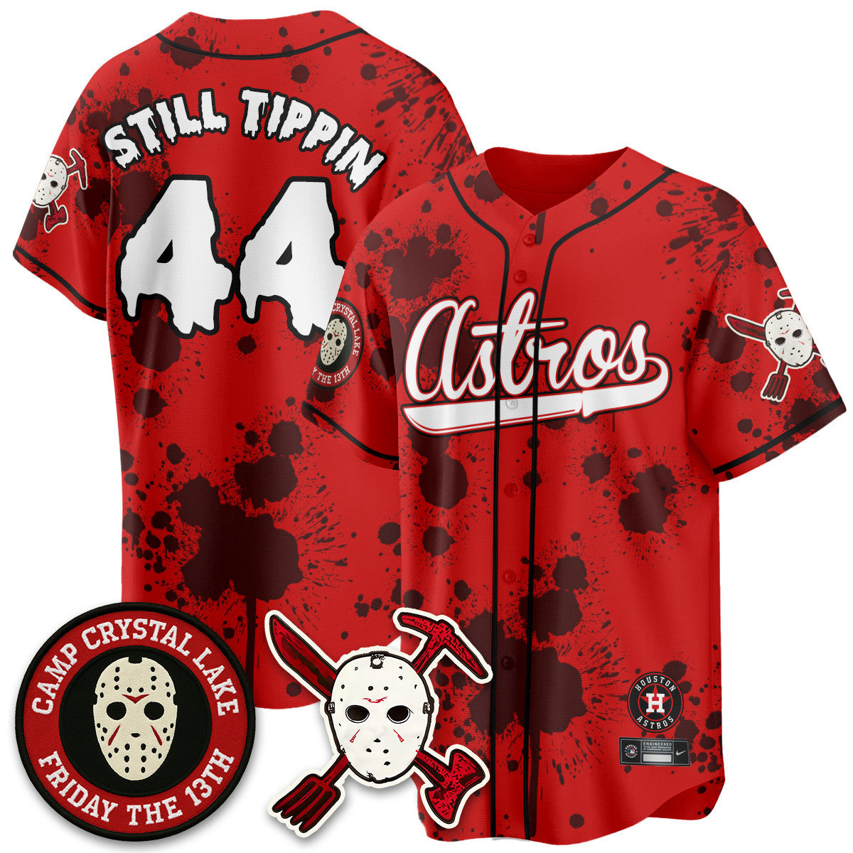 HOU "Friday the 13th" Jersey - All Stitched