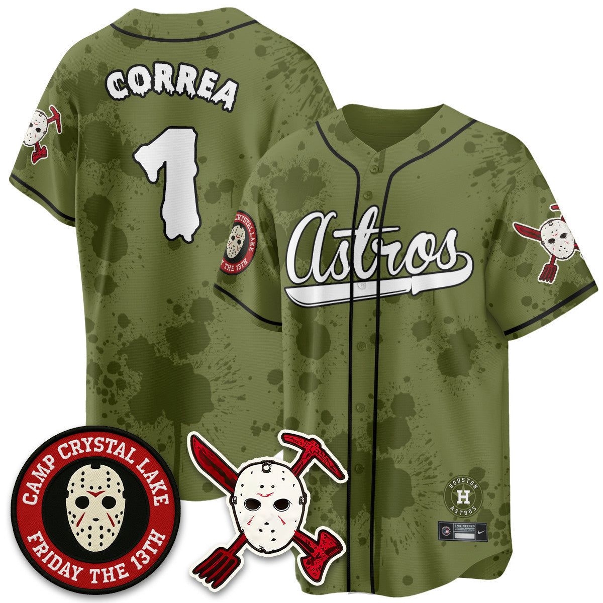 HOU "Friday the 13th" Jersey - All Stitched