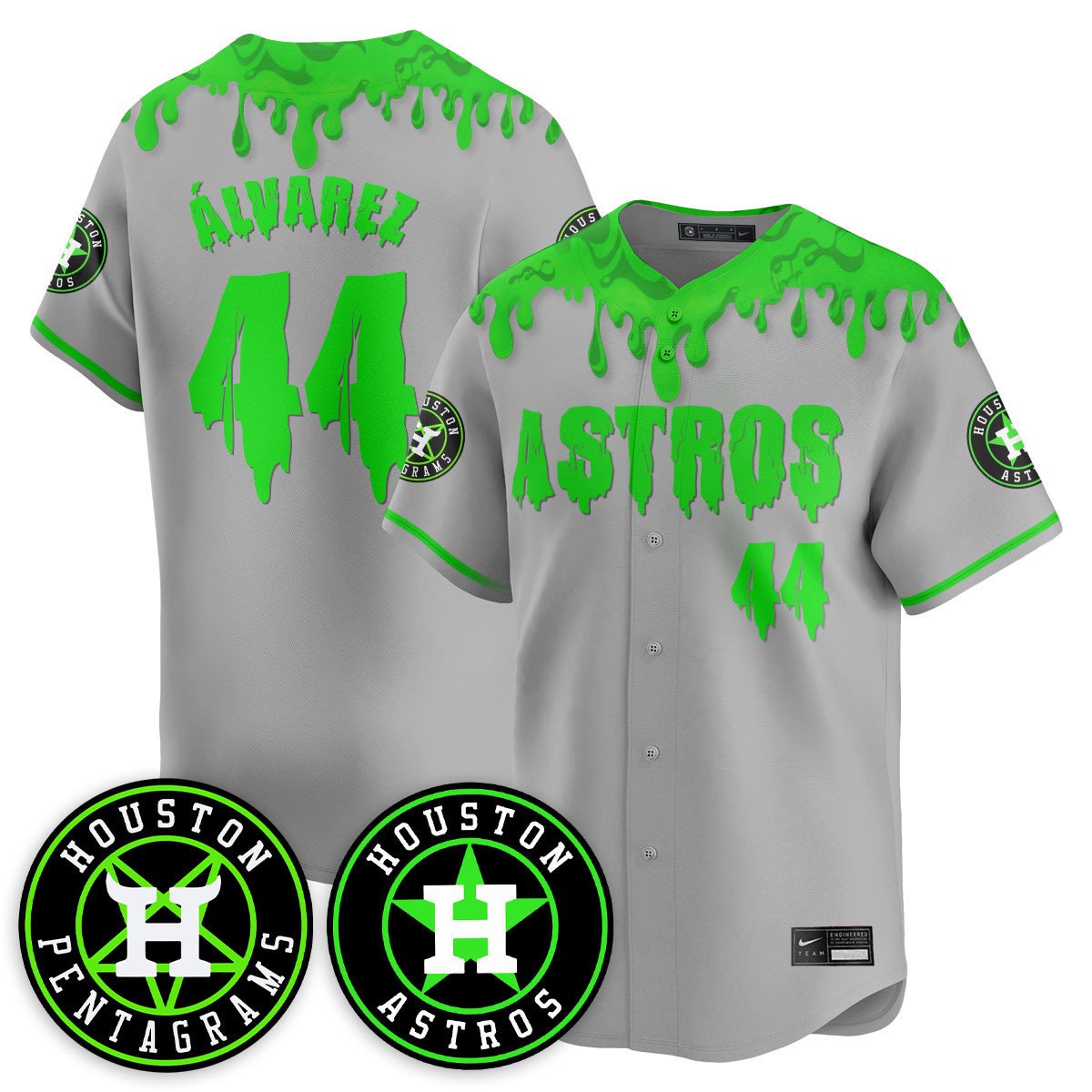 HOU "Slime Night Special" Men Jersey - Stitched
